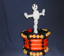 Kids Party -- balloon cake halloween